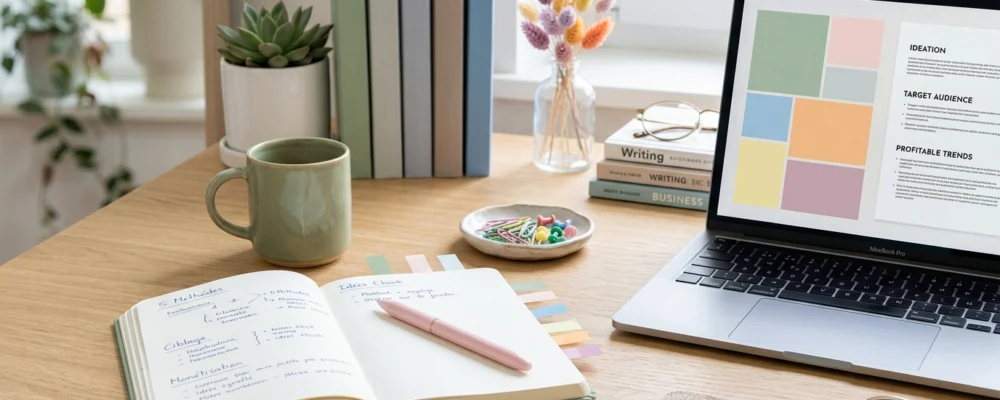 Illustration de 5 méthodes pour trouver ton sujet ebook rentable pour sujet ebook