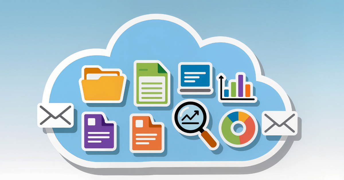Loupe examinant des logos d’outils numériques, illustrant comment choisir les bons outils sans se sentir dépassée